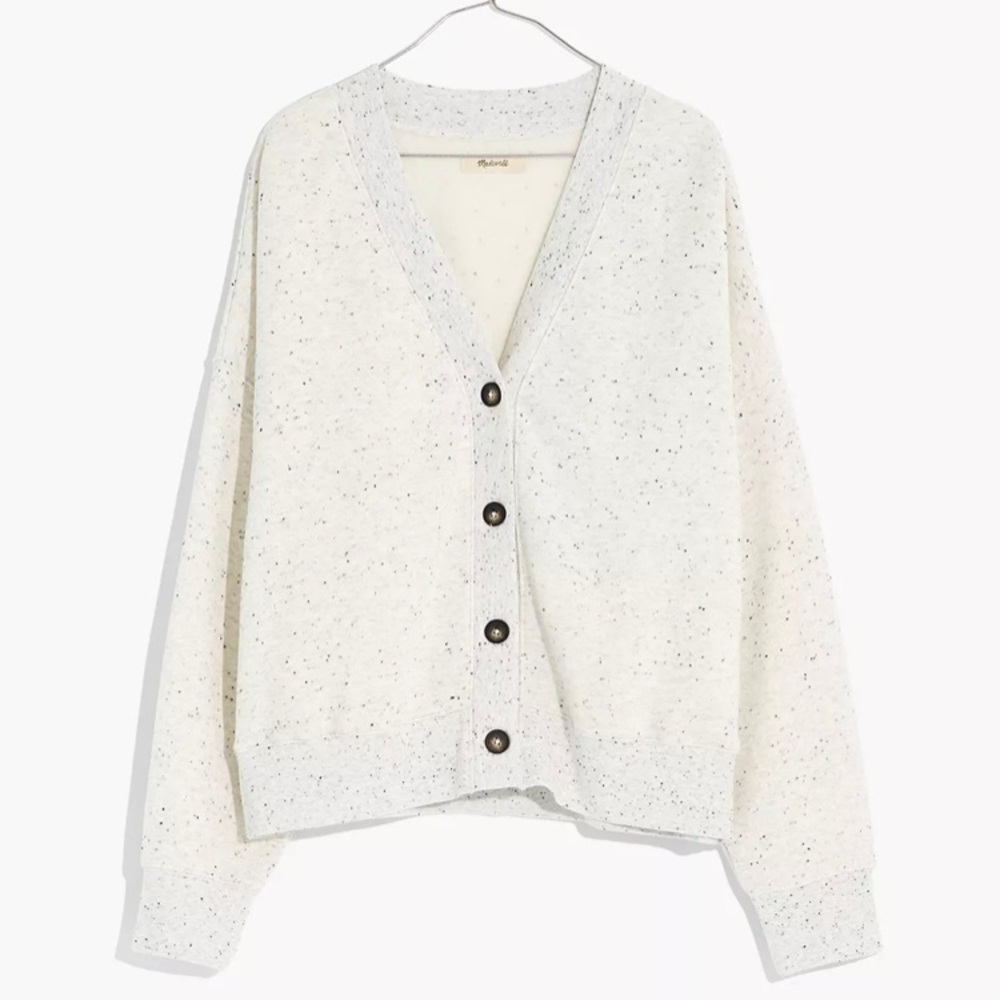 Madewell Sweatshirt Cardigan in Donegal (NWT)